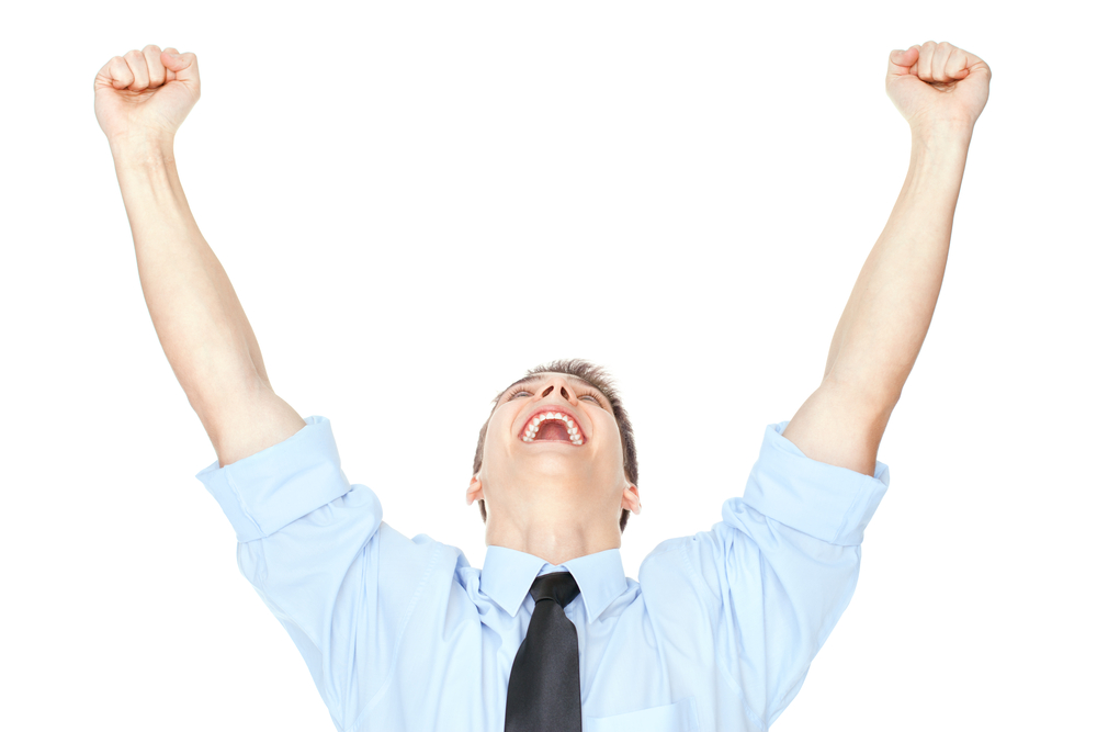 Happy Office Worker