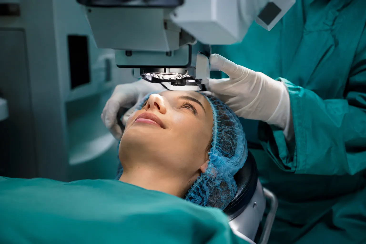 Bladeless all-laser LASIK procedure at Berg Feinfield in Los Angeles