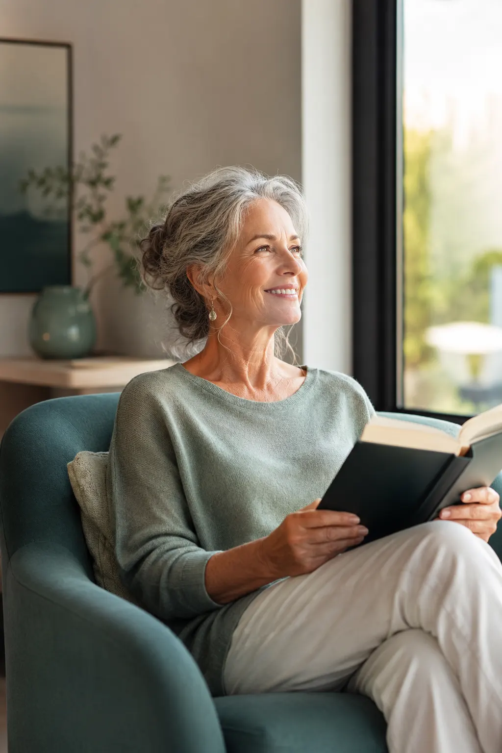 Older adult enjoying clear vision after cataract treatment in Los Angeles
