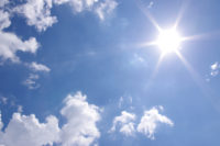 Bright Sun In Sky