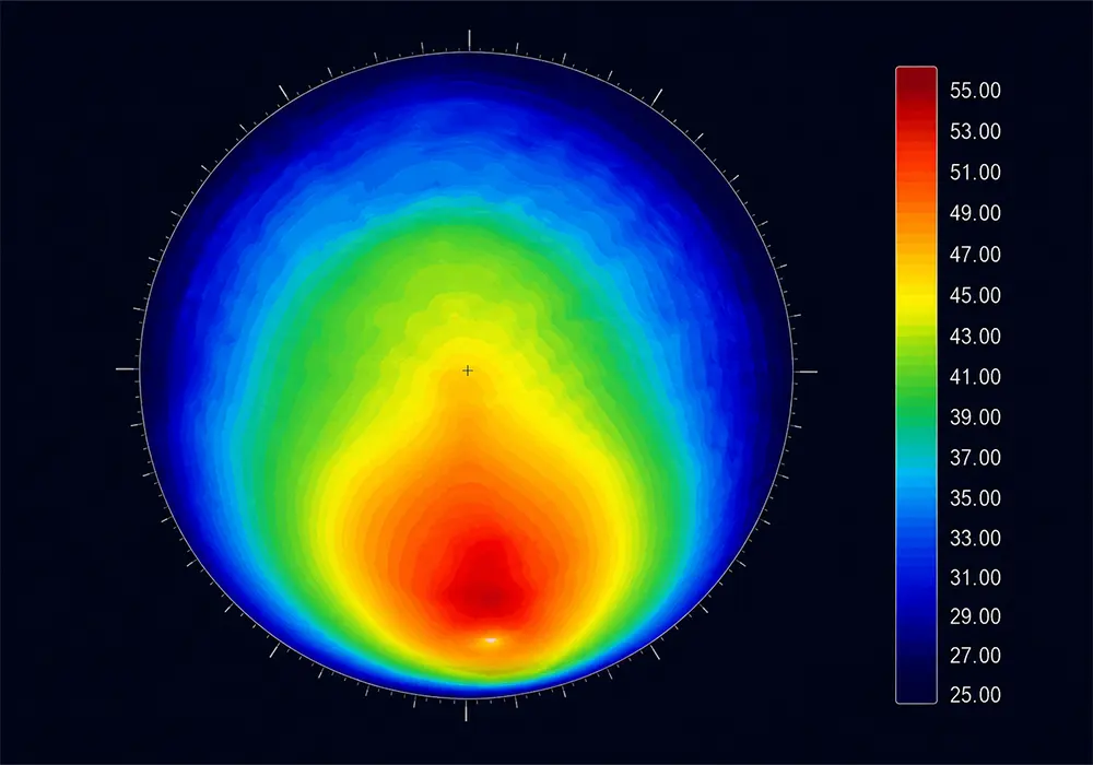 Corneal topography map — Berg-Feinfield Los Angeles