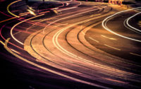 Time lapse photo of cars on highway at night